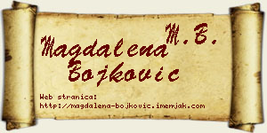 Magdalena Bojković vizit kartica